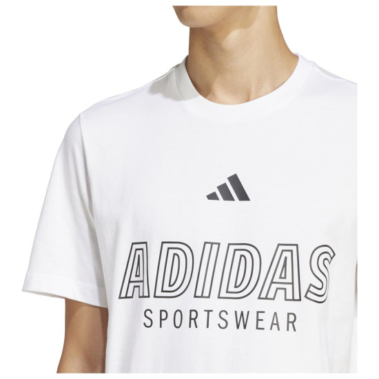 Adidas Ανδρική κοντομάνικη μπλούζα House of Tiro Linear Graphic Tee